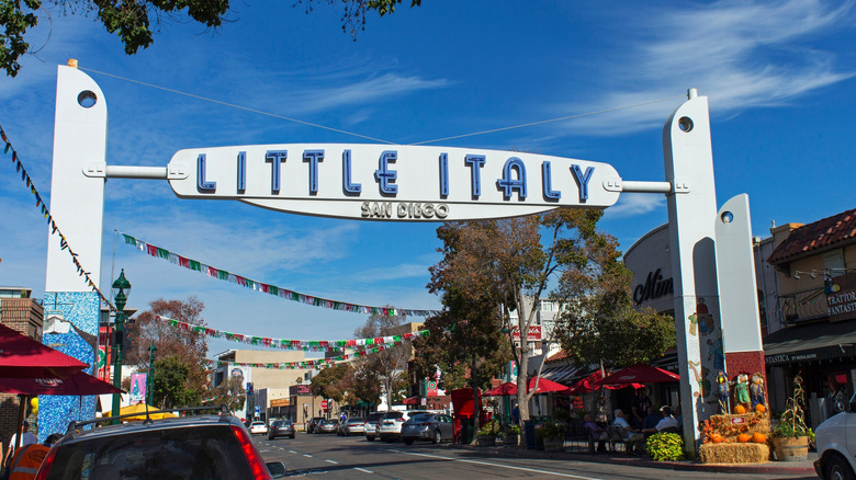 Little Italy sign in San Diego
