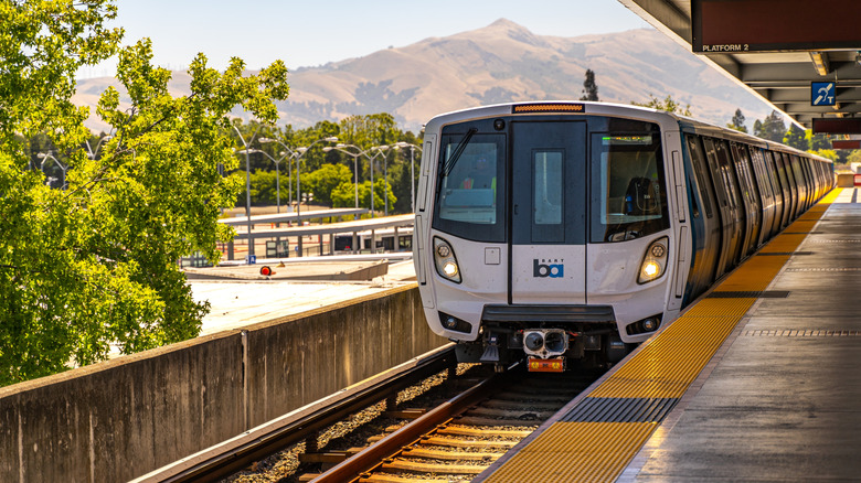 A San Francisco Bay Area Rapid Transit (BART) train