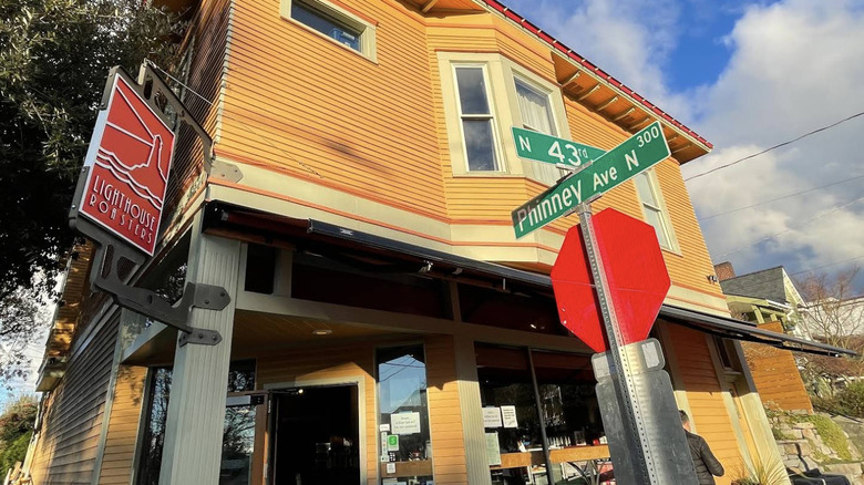 Exterior of Lighthouse Roasters in Seattle, Washington