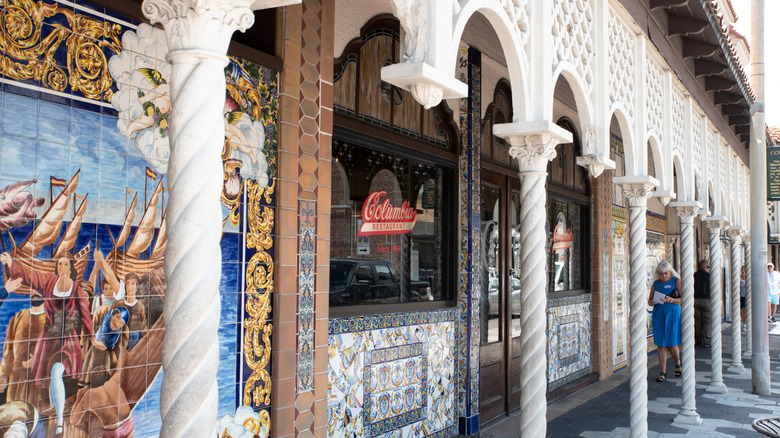 Exterior of Columbia Restaurant in Ybor City