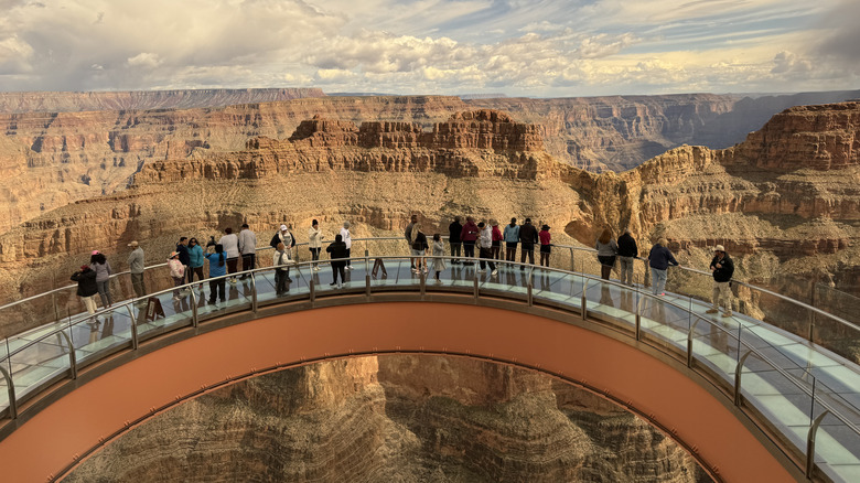 The Grand Canyon West Skywalk view