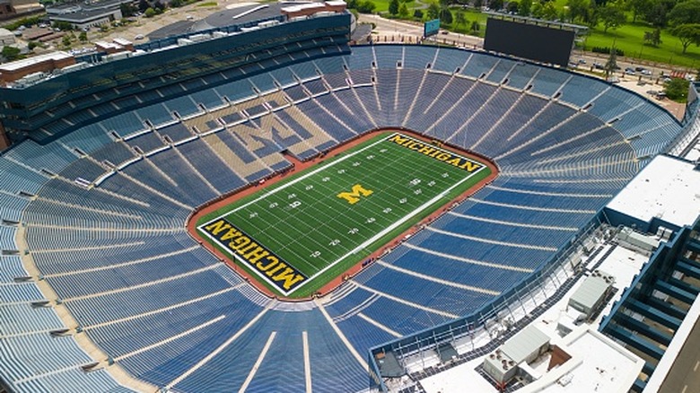 "The Big House" stadium in Ann Arbor, Michigan, for University of Michigan football