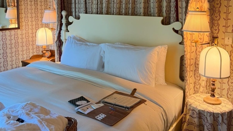 View of a bedroom at the Six Bells Countryside Inn