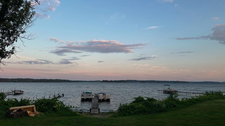 View of Black Lake in upstate New York