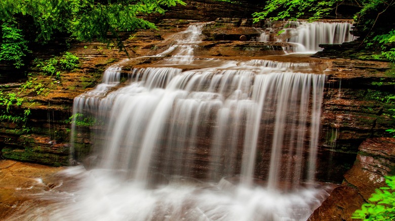 waterfall in Buttermilk Falls State Park
