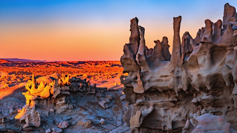 Rocks formations of Fantasy Canyon in Vernal, Utah