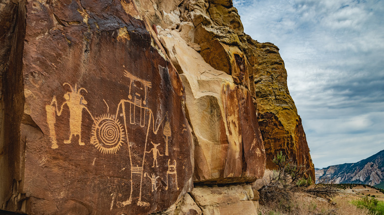 Petroglyphs at McKee Springs inside Dinosaur National Monument, Utah