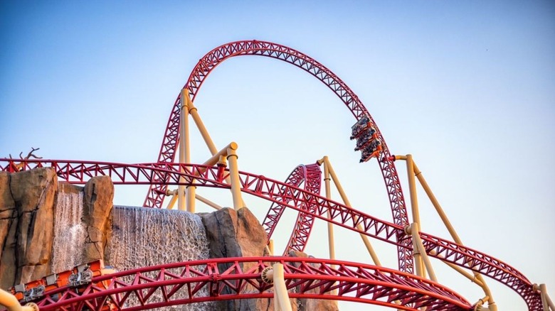 Roller coaster at Lagoon Amusement Park
