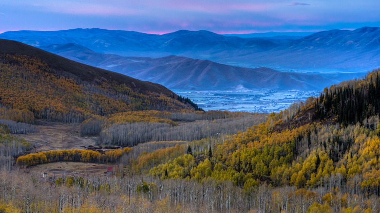 Overhead view of Heber Valley, Utah