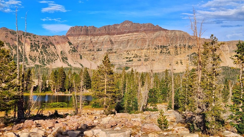 Mountains around Soapstone Campground in Utah