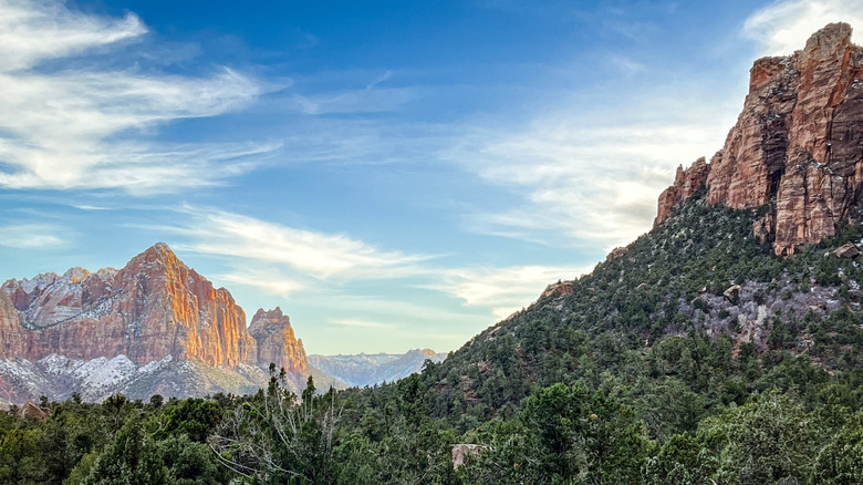 A view from Sand Bench Trail in Zion National Park