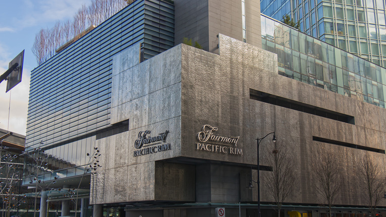 Entrance to the Fairmont Pacific Rim in Vancouver
