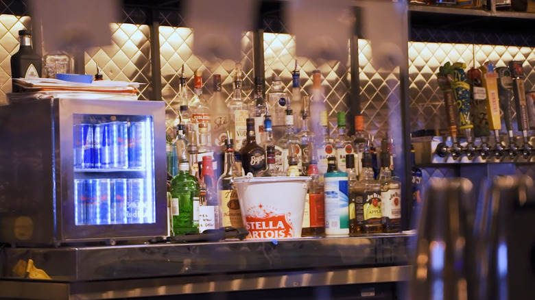 Drinks available at the bar at Freedom Beat