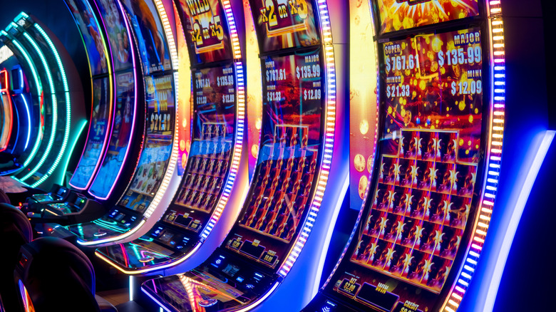 Stock photo of slot machines in Las Vegas