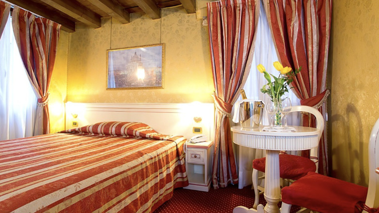 Guest room inside Ca' San Polo in Venice, Italy