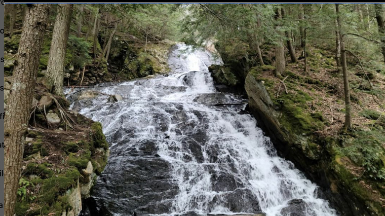 Thundering Brook Falls in Vermont