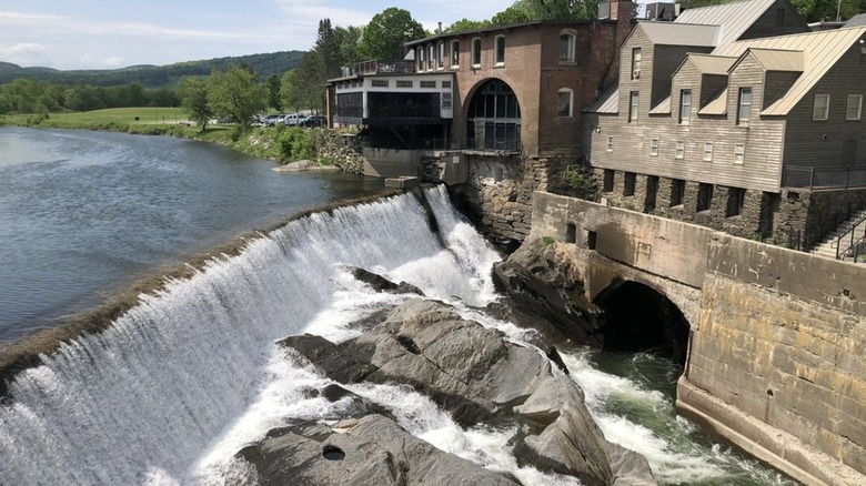 Simon Pearce Restaurant on the Ottauquechee River in Quechee, Vermont