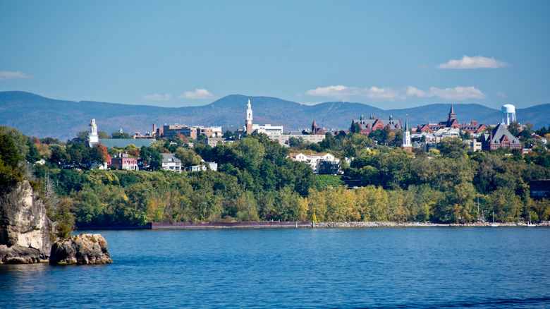 A view of Burlington, Vermontfrom Lake Champlain