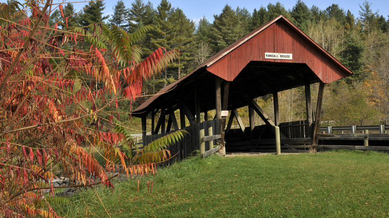 Covered bridge in Caledonia County, Vermont