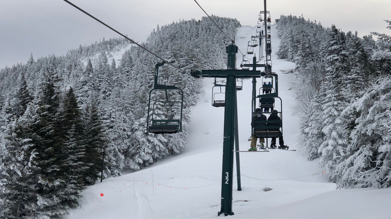 A ski lift at Smugglers' Notch, Vermont