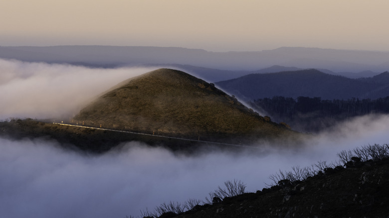 Sunrise over Hotham Mountain in the Great Dividing Range