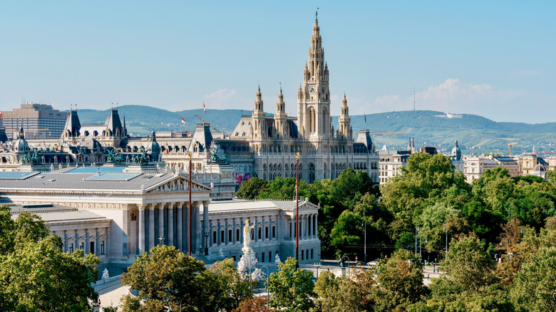 View of the Vienna skyline