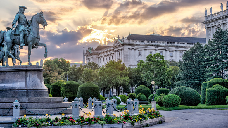 Outside of Kunsthistorisches Museum in Vienna