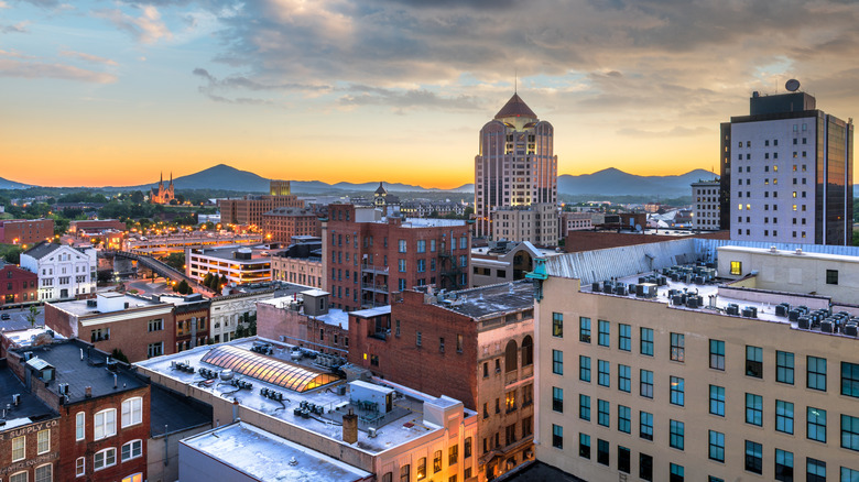 The Roanoke, Virginia skyline