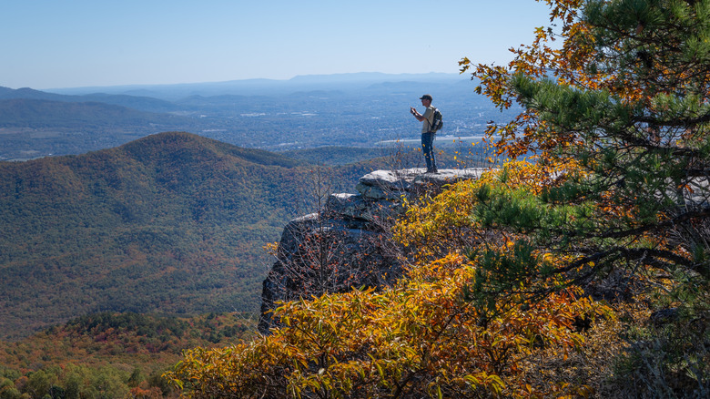 picture of person standing over a peak in Troutville VA