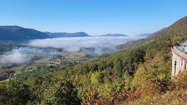 Stunning view of Powell Valley Scenic Overlook in Big Stone Gap