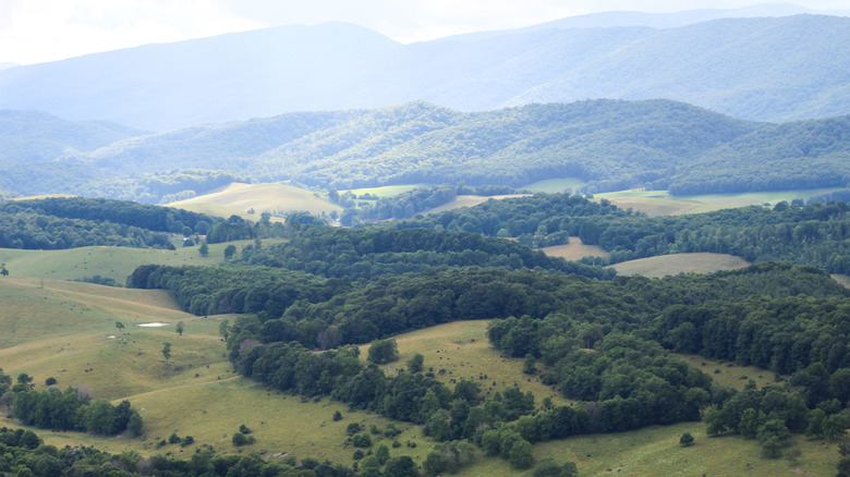 Aerial view from Big Walker Mountain, Virginia