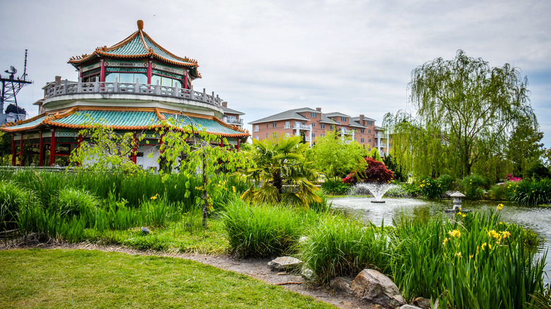 Pagoda and garden in Norfolk, Virginia