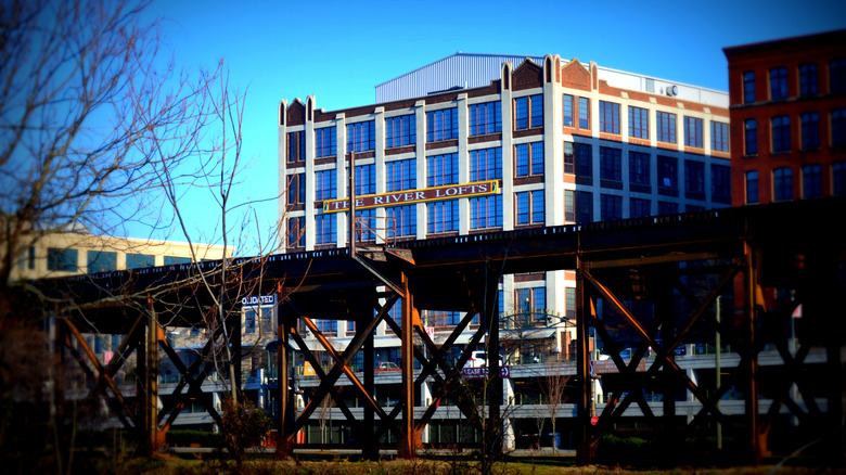 Warehouses turned apartments on Tobacco Row, Richmond, Virginia