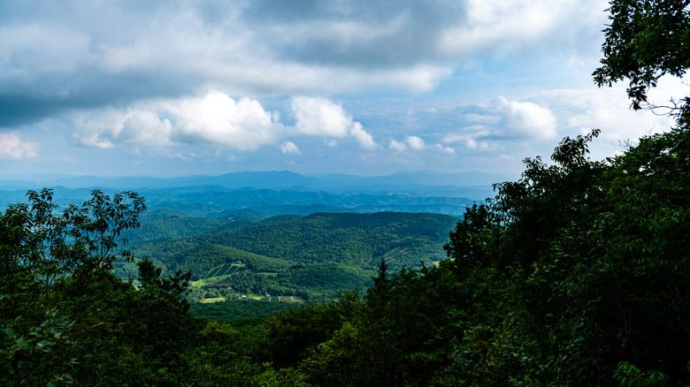 Panoramic view of the Blue Ridge Mountains