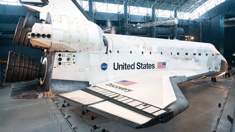 NASA shuttle in the Steven F. Udvar-Hazy Center