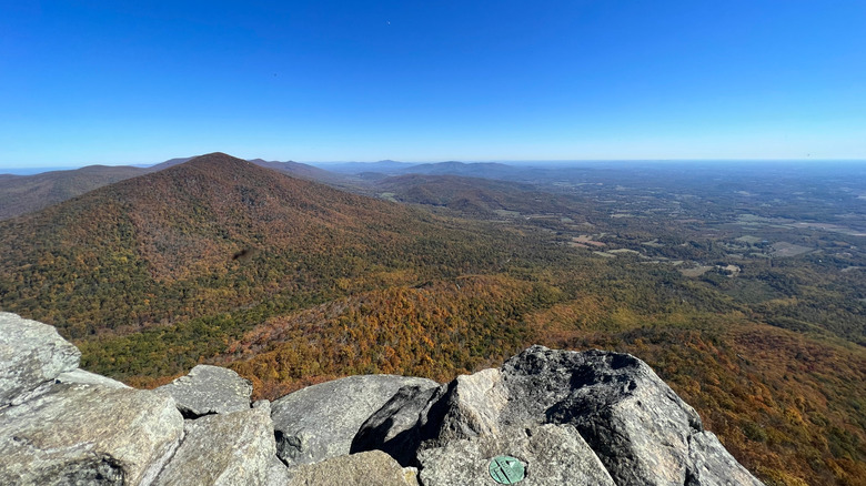 Mountain peaks near Bedford VA