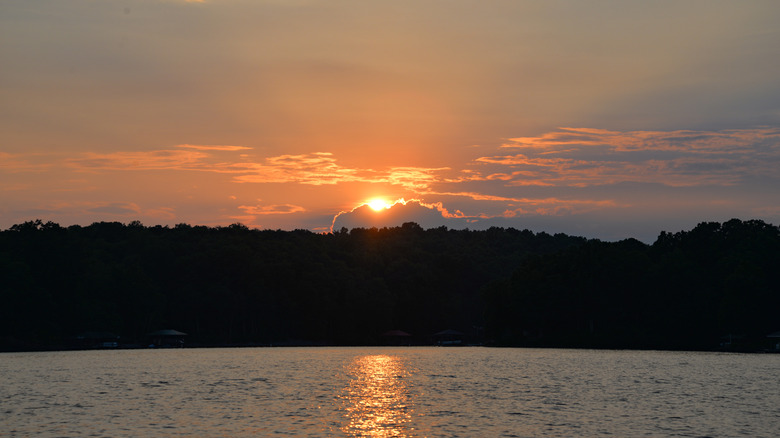 Sunset at Smith Mountain Lake Virginia