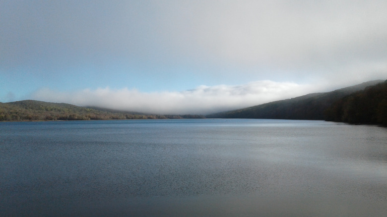 Laurel Bed Lake, a remote lake atop Clinch Mountain in the Clinch Mountain Wildlife Management Area of Southwest Virginia