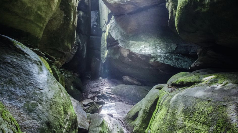 A view of the rock walls at Great Channels of Virginia