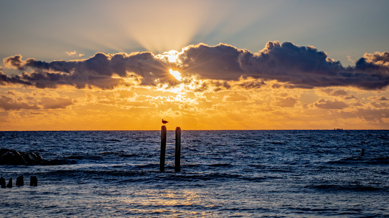 Sunrise at Buckroe Beach in Virginia