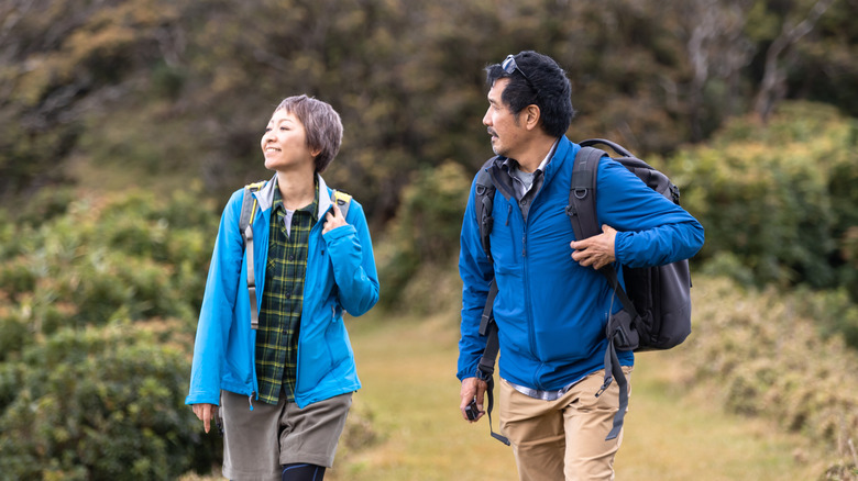 Hikers exploring a trail in Virginia