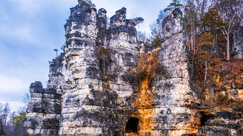 Rock formations in Natural Chimneys Park, Virginia