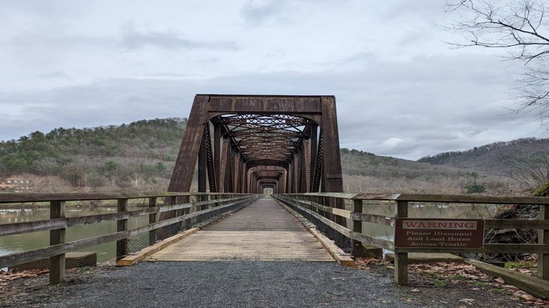 picture of a trestle along New River Trail