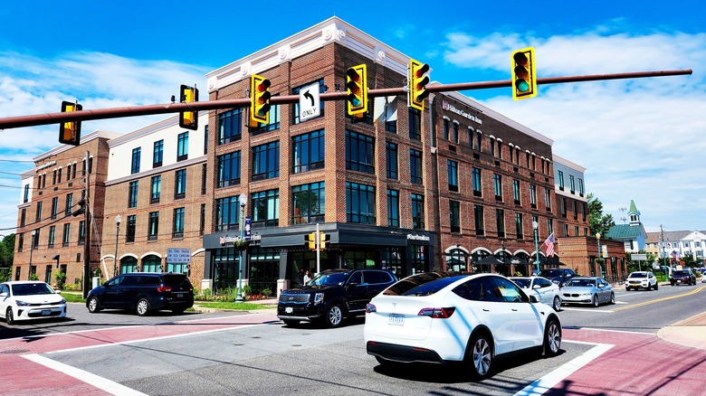 A busy street in Haymarket, Virginia