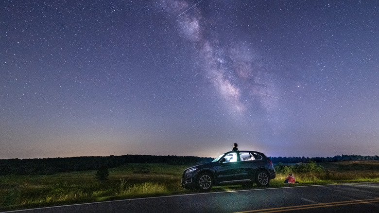 Stargazing over the Appalachian Mountains of Virginia
