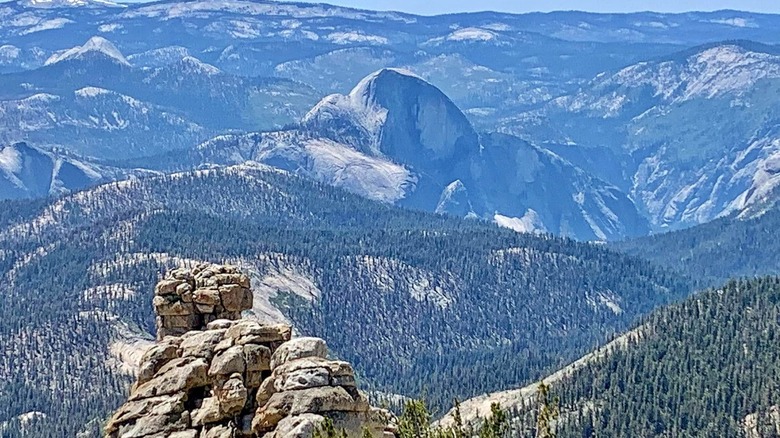 Sweeping view from the summit of Yosemite's Mt. Hoffmann