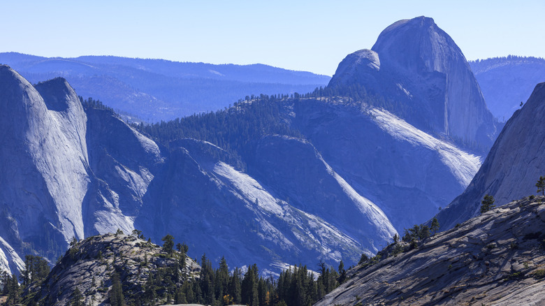 View of Yosemite Valley and Half Dome from Olmsted Point