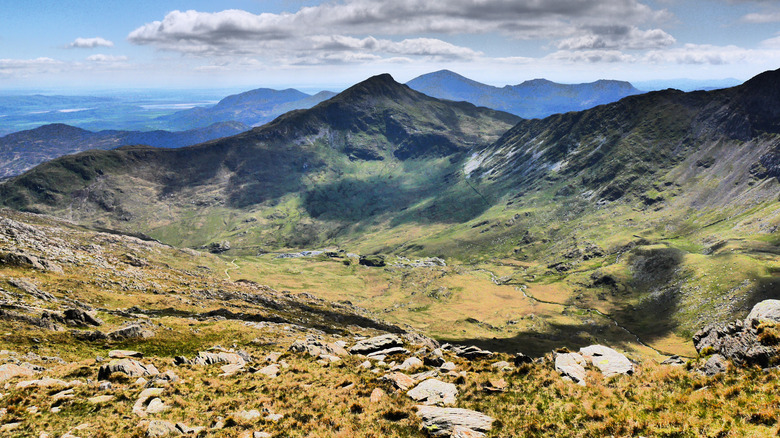 Snowdon mountain in Eryri National Park, Wales