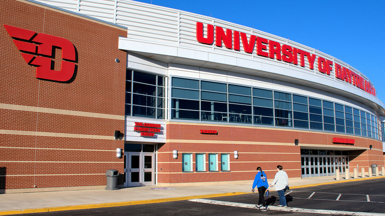 Exterior of University of Dayton basketball arena