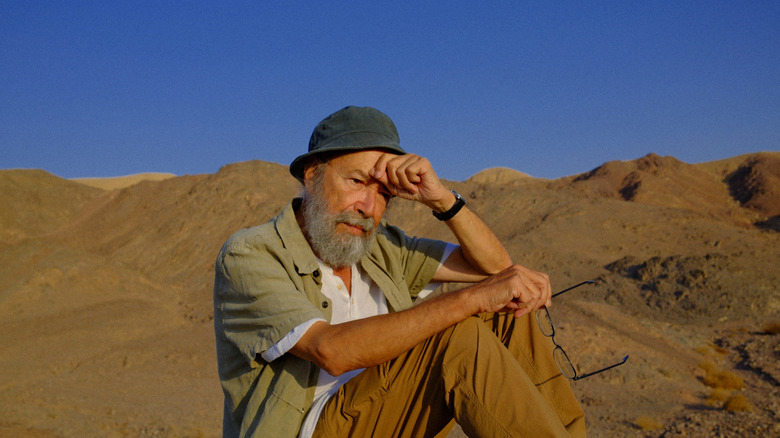 Man sitting in the desert